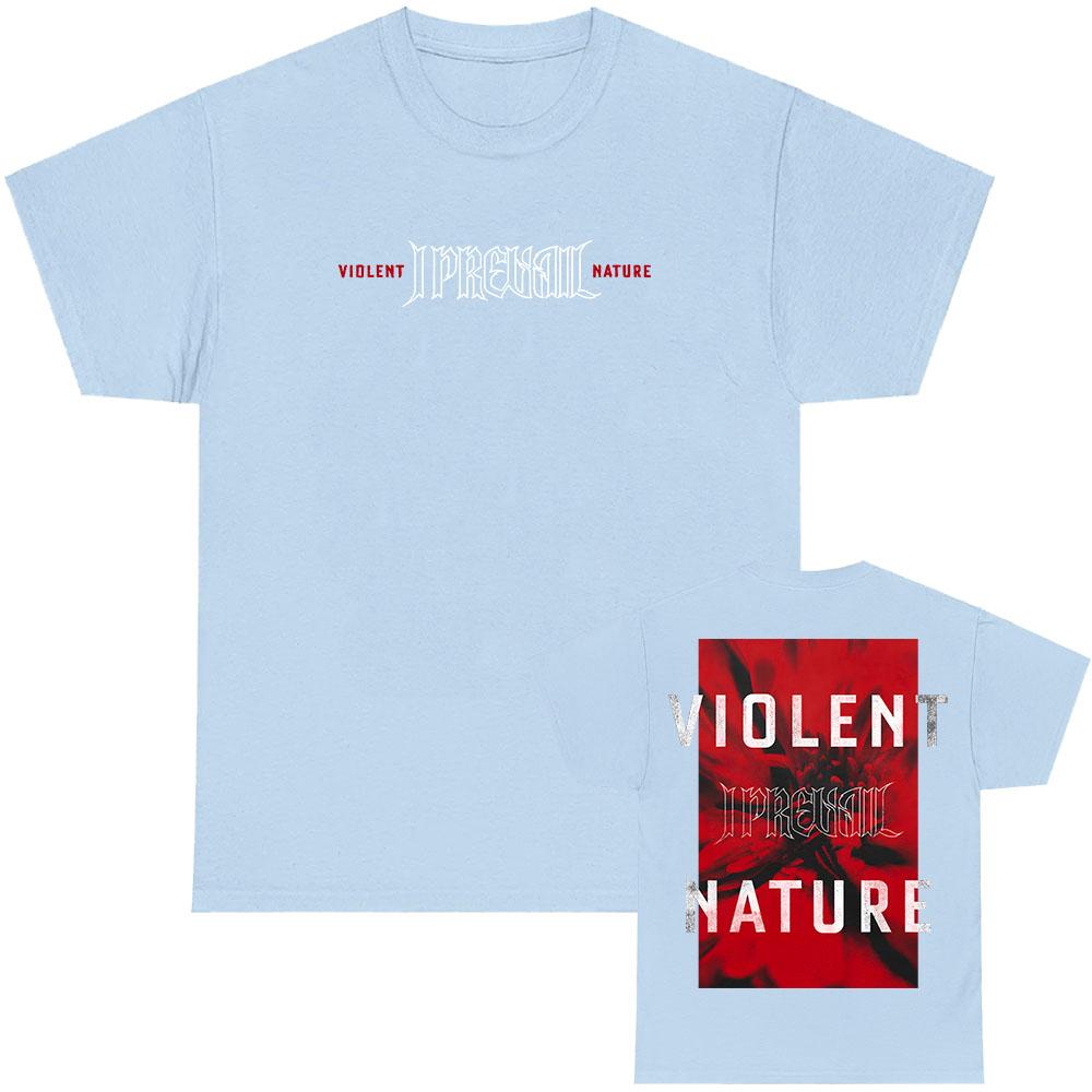 VIOLENT NATURE Kaktusový květ Tričko I Prevail Punková kapela Potisk Trička Unisex Streetwear Hip Hop Bavlna Krátký rukáv Tričko