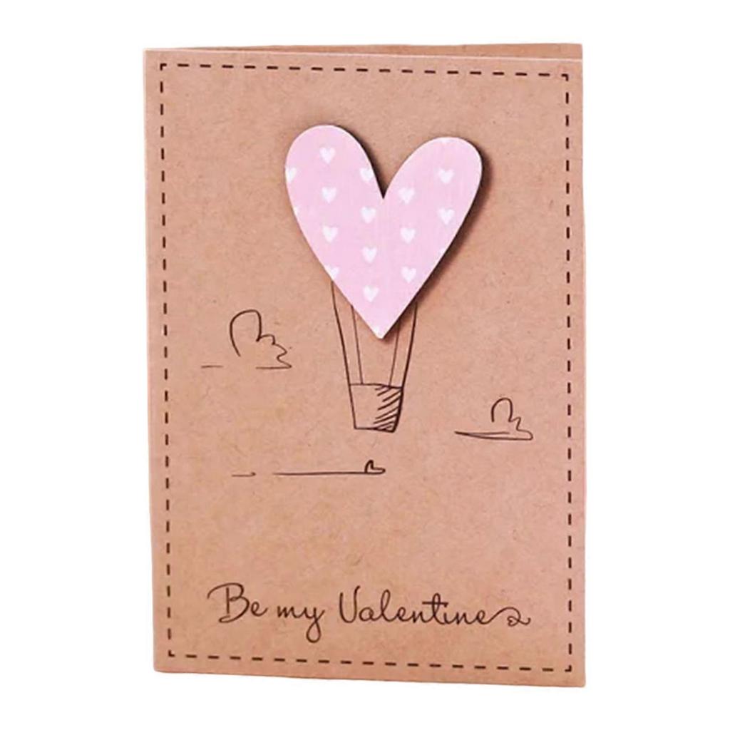 Valentine\'s Day Heart Balloon Card Delicate Appearance And Excellent Texture for Lover Girlfriend Boyfriend