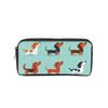Cute Dachshund Print Single Layered Pencil Case for Boy/Girls Best Gifts Cartoon School Supplies Pencil Pouch for Children