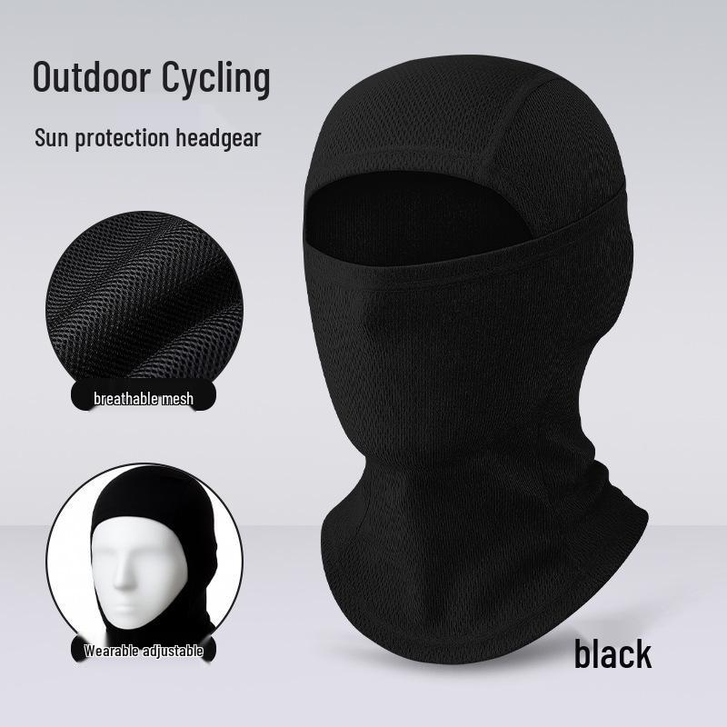 Quick-Dry Multifunctional Summer Cycling Face Mask: Breathable, Sun-Protective, Ice Silk Balaclava & Headband