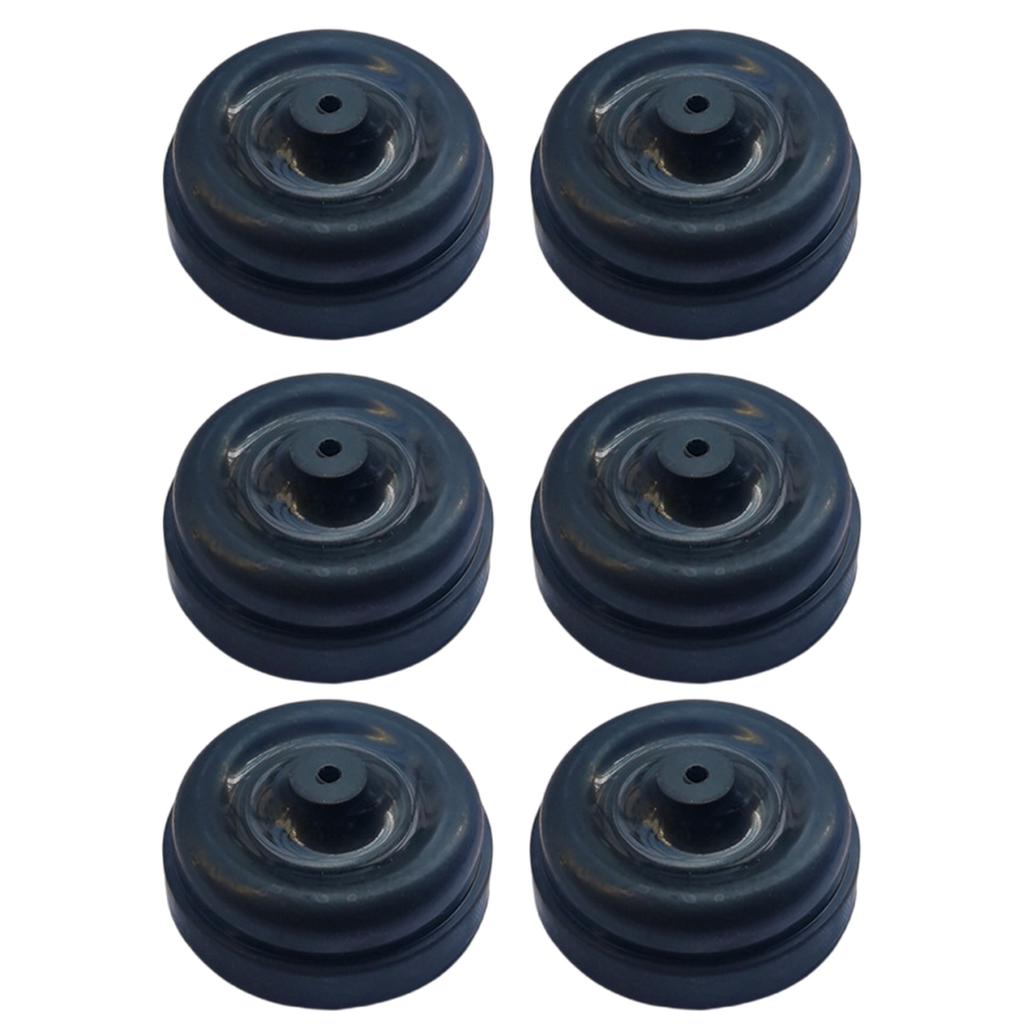 Confezione da 6 Diaframmi Pompa Aria per Acquario Ricambio Gomma Silicone Coppetta Parte per Accessori Pompa Ossigeno per Acquario
