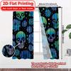 2pcs   2D FLAT PRINTING Curtains (Without Rod) Floral Skullscape Holiday Halloween Christmas Printed Curtains Fabric Curtains