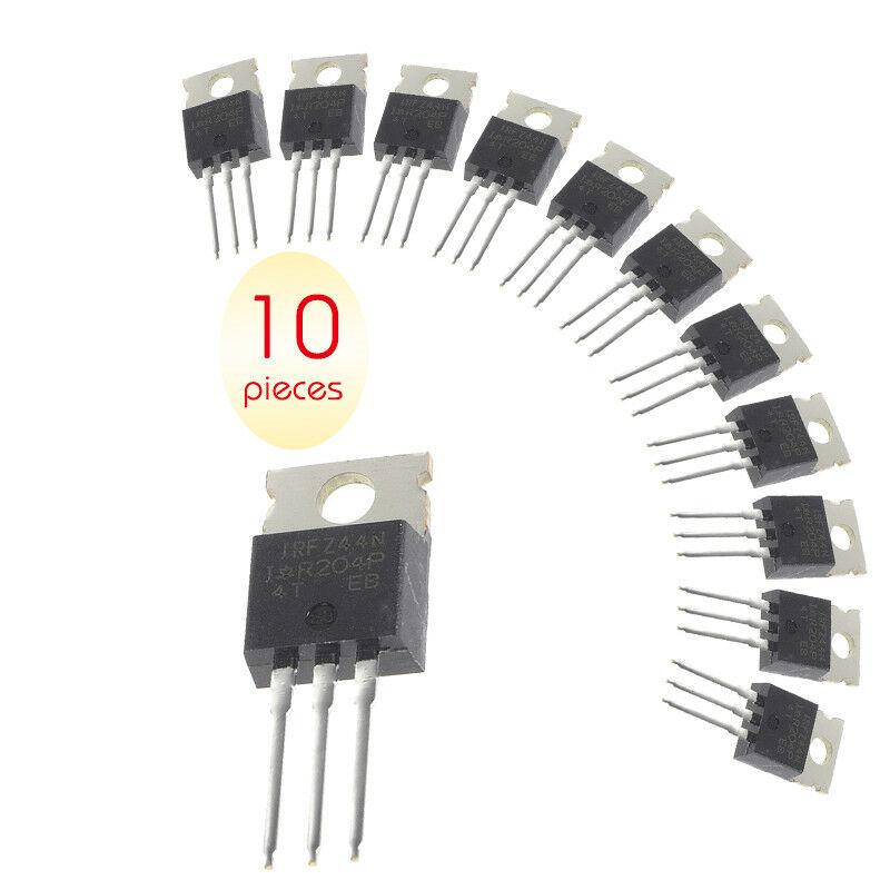 10PCS IRF9540 IRFZ44N IRFZ44NPBF TO-220 100V/23A/0.117 European P Channel Field-effect Tube New Original