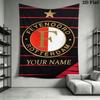 Custom Feyenoord Wall Hanging Printed Fabric Blanket Decorative Tapestries for Bedroom Living Room Home Decor