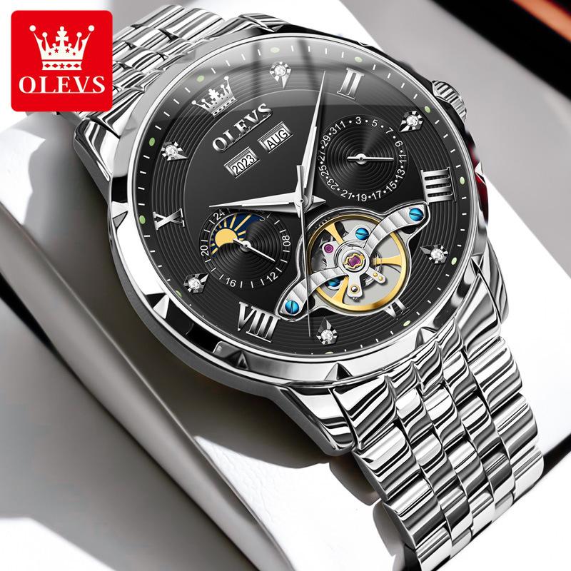 OLEVS Brand Multi-functional Men's Watch Luminous Waterproof Automatic Mechanical Watch Men's Watch