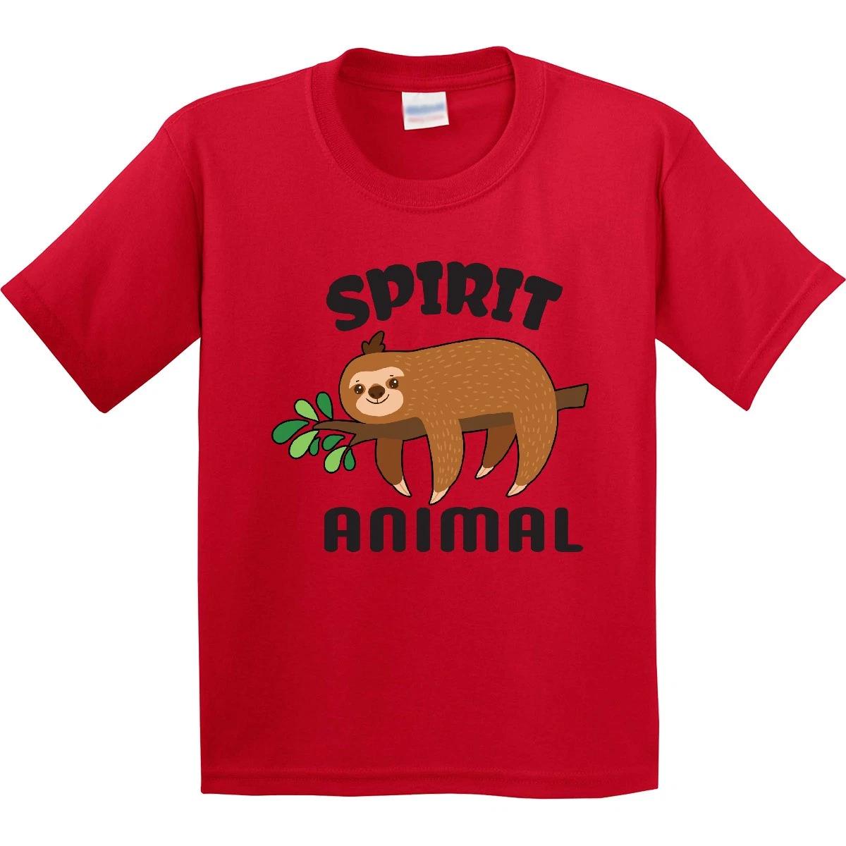Inktastic My Spirit Animal Is A Sloth With Sloth Illustration Youth T-Shirt Cute 100