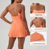Abito da Tennis Fitness Estivo da Donna con Imbottiture sul Seno - Sensazione Nuda, Tuta-Gonna Asciugatura Rapida