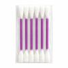 6pcs Wool Felt Cotton Swab Cat Teaser Toy Double End Bite Stick For Indoor Cats Interactive Chew Play Soft Touch Toy For Kittens