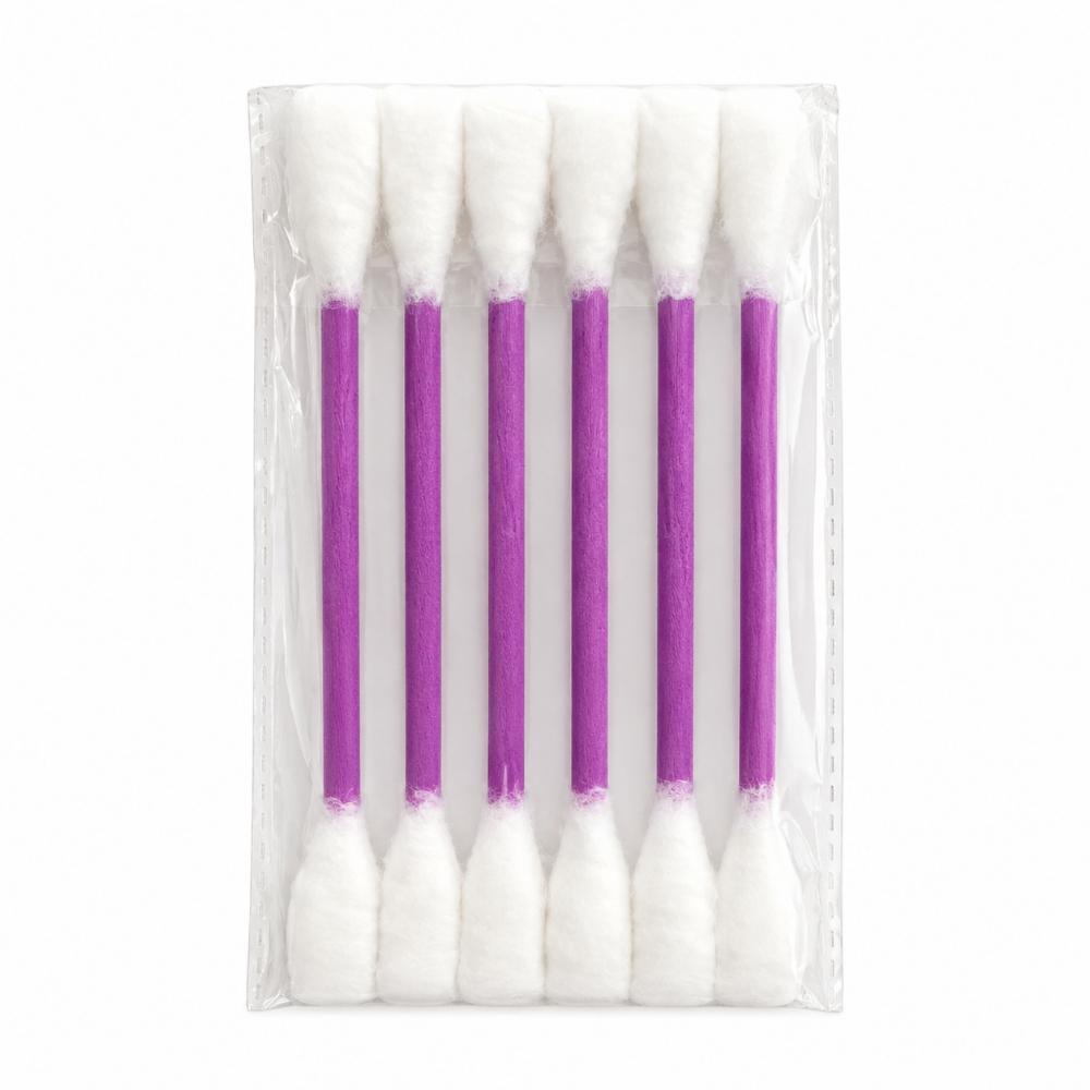 6pcs Wool Felt Cotton Swab Cat Teaser Toy Double End Bite Stick For Indoor Cats Interactive Chew Play Soft Touch Toy For Kittens