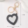 Espelho Cosmético de Coração Trinket Chaveiro com Argola de Chave Maquiagem Mini Espelho Feminino Senhora Menina