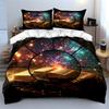 Magical Books Decor Set Soft Comfortable Duvet Cover Bedding Set Included 1*Duvet Cover & 2*Pillowcases, Gift