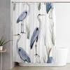 Shower Curtain, 72 x 72 Inches Shower Curtain Liner, Birds Heron in The Water Shower Curtains for Bathroom, Shower Stall & Bathtubs, Waterproof