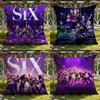 S-six musical Cushion Cover Home & Car Dual-Scene Pillow Cover: Reversible for Premium Comfort