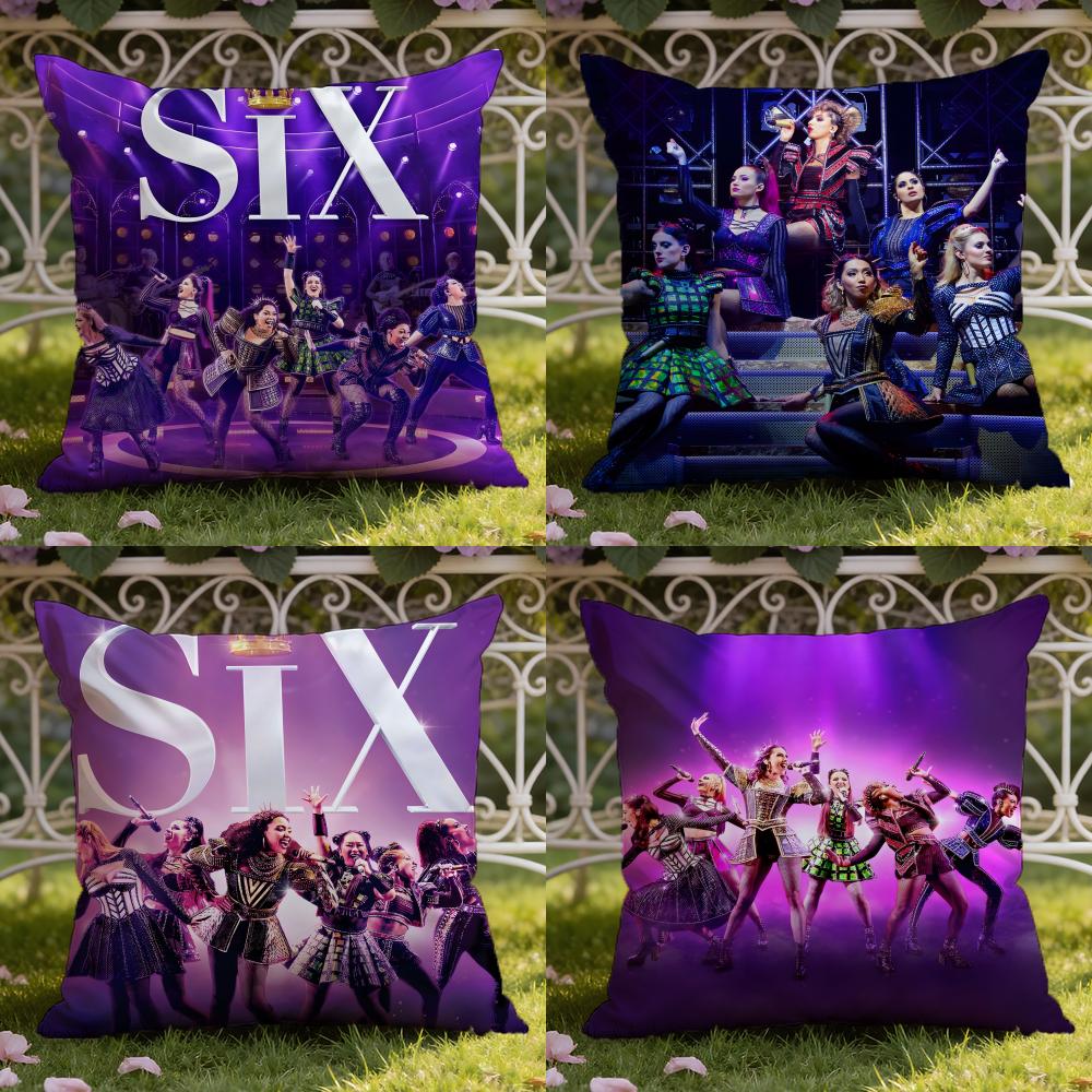 S-six musical Cushion Cover Home & Car Dual-Scene Pillow Cover: Reversible for Premium Comfort