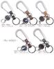 Made in Japan Tochigi Leather Lightweight Aluminum Carabiner Reel Key Holder [highstyle] & & (Black/Dark Brown)