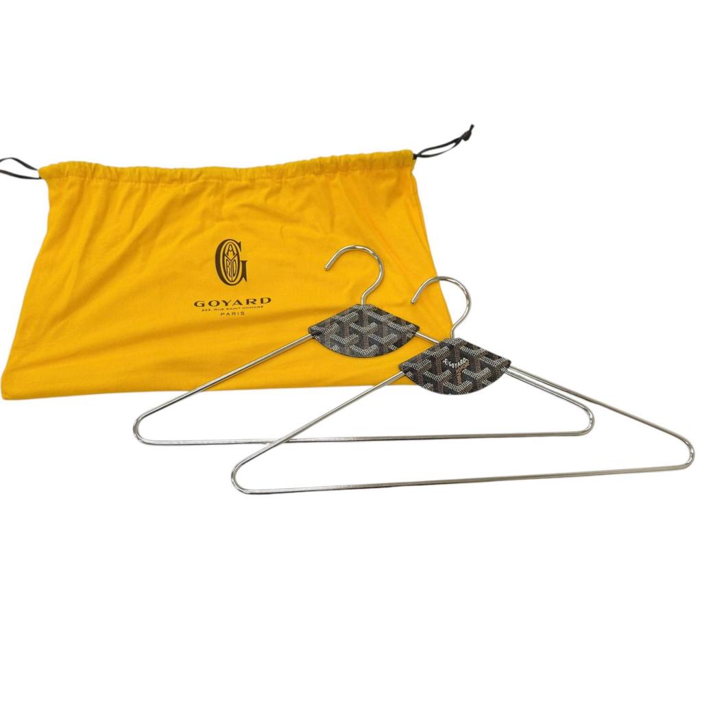 Great GOYARD Pair Hanger Libre Metal (Set of 2) Silver Gojardin Canvas mens Used