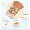 7PCS Shell Bracelets, Stackable Beachy Bracelets for Women