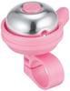 Campainha de Bicicleta Ogi Kogyo Super Mini Bell OH-400A Alumínio Rosa para Guidão de 22,2 mm Compacta Fabricada no Japão