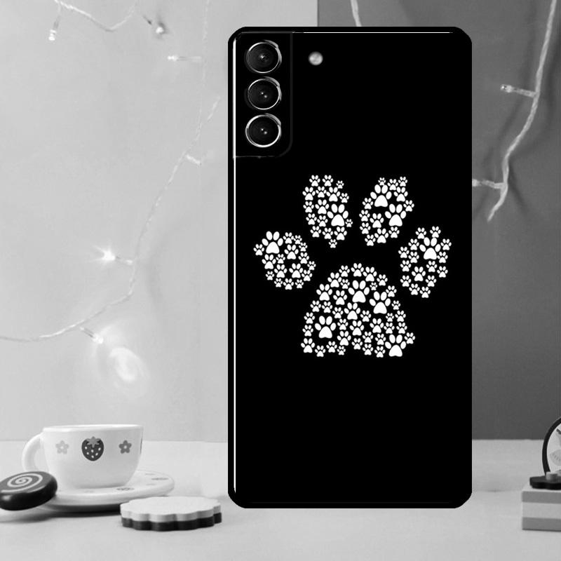 Dog foot Paw Colorful Pattern Phone Case For Samsung Galaxy S25 Ultra S20 S21 S22 S23 S24 Ultra Plus S9 S10 S25 FE Cover