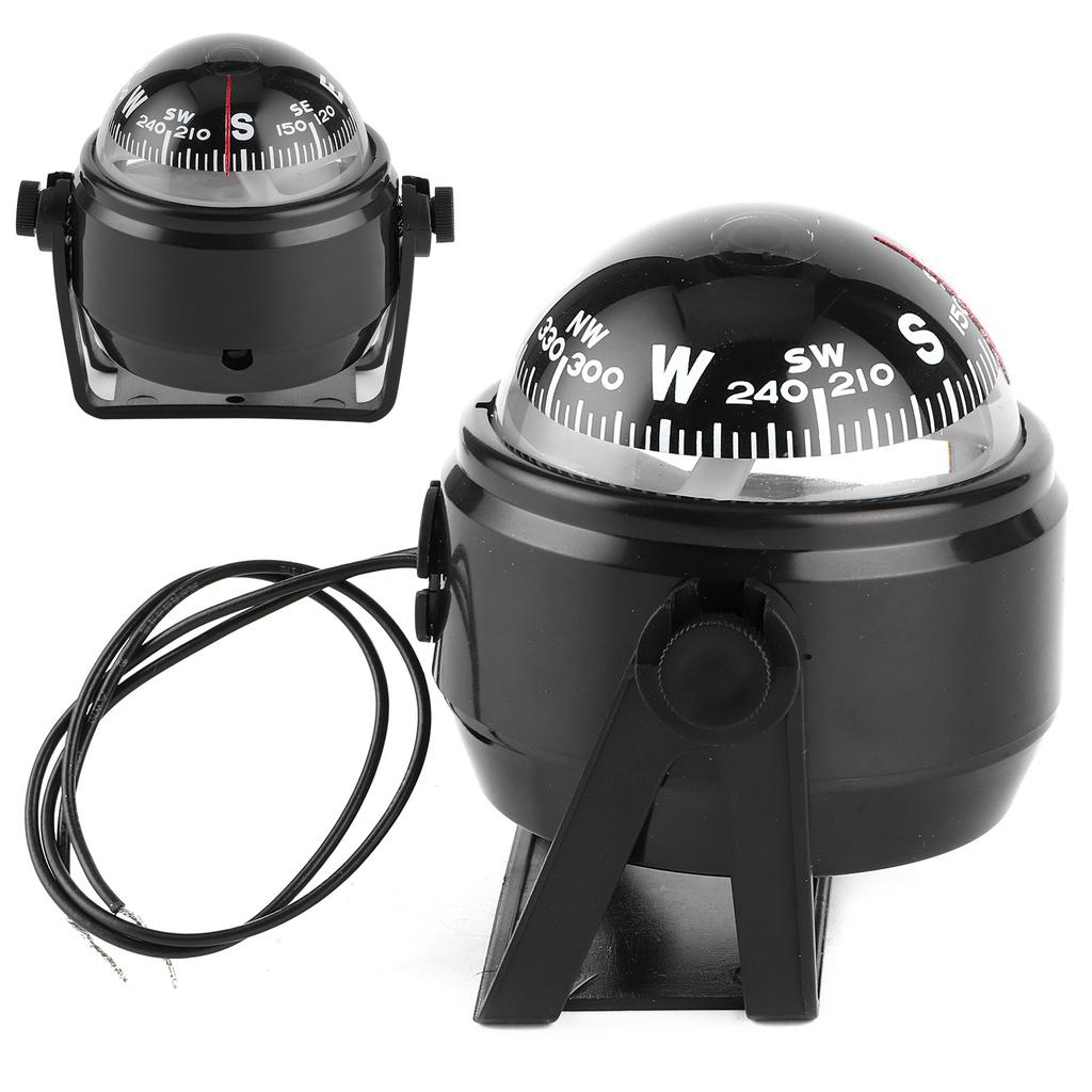 Brújula Digital Electrónica Marina LED de 12V para Navegación de Barco, Yate, Buque para Vela