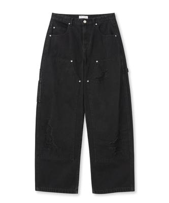 MILLO ARCHIVE Damaged Carpenter Pants [Washed Black]