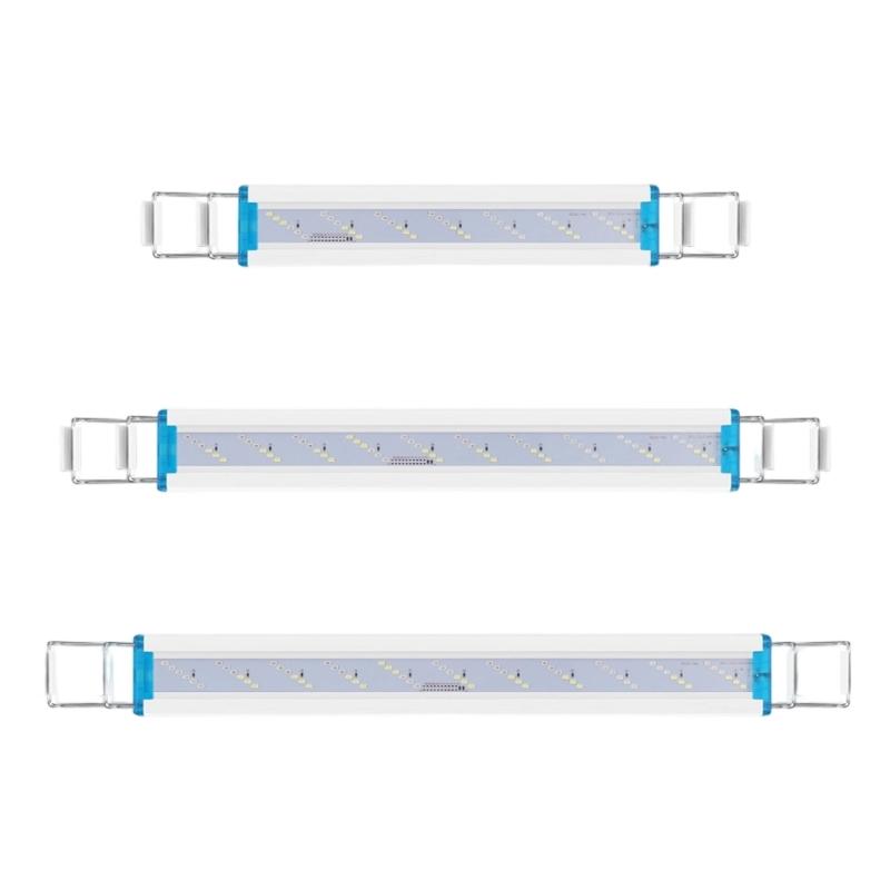 Luce LED per Acquario ad Alta Luminosità a 6 File con Alimentatore USB Design Sottile e Modalità di Luminosità Multiple Decorazioni per Acquario
