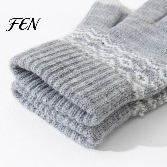 Outdoor Sports Skiing Gloves for Extreme Cold Thermal Knit Gloves, Thickened Velvet Lining And Elastic Ribbed Cuffs Winter Essential Climate