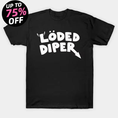 Comfortable Tops Unisex Street Fashion Funny Clothes LODED DIPER DIARY OF A WIMP KID Printed Tshirt Tops Women Summer