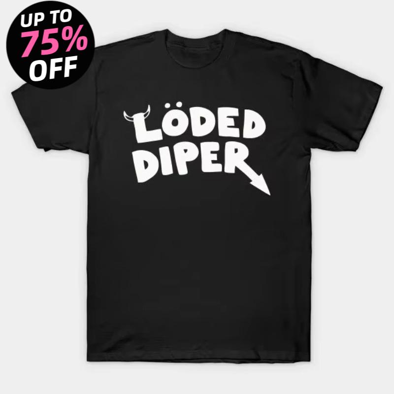 Comfortable Tops Unisex Street Fashion Funny Clothes LODED DIPER DIARY OF A WIMP KID Printed Tshirt Tops Women Summer