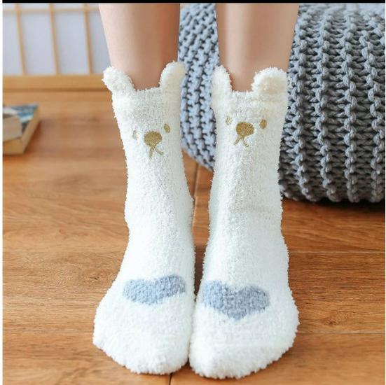 

Newcomer Exclusive: Women s Plush Coral Fleece Floor Socks - Thick, Warm, and Cute for Winter