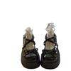 Décolleté da donna primaverili a punta rotonda tacco grosso scarpe Mary Janes scarpe con plateau per donna vestito studenti scarpe con tacco Lolita da donna