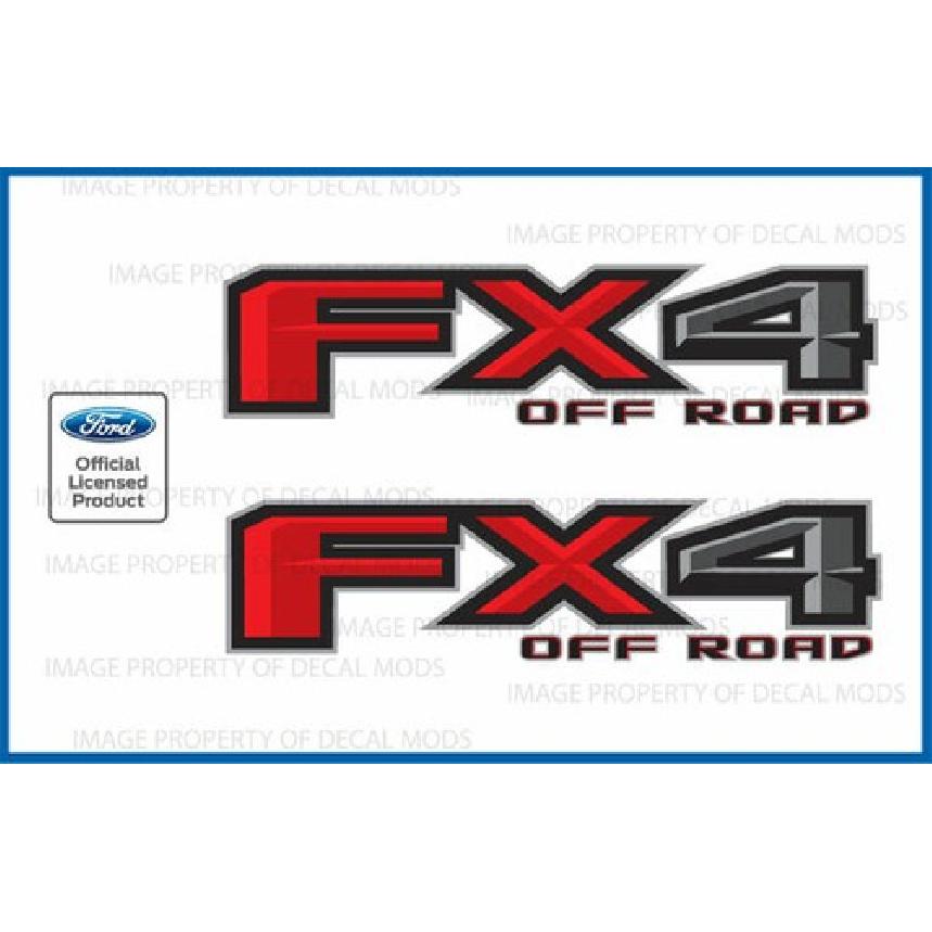 Pair 2017 Ford F250 F350 FX4 4WD 4x4 Off Road Decals F offroad Stickers bed Side