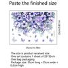 Purple Vine Flowers Wall Sticker Bathroom Toilet Decor Living Room Cabinet Home Decoration Decals Beautify Self Adhesive Mural