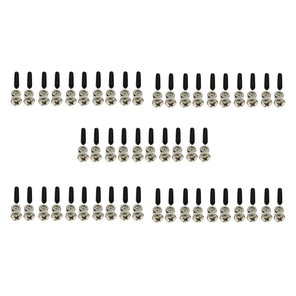 25 Pair Cable Screw End Cap Cover Hardware for Skipping Rope