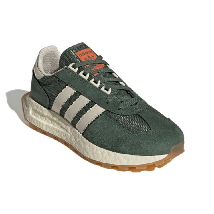 Adidas Originals Retropy E5 Kůže Tkanina Semiš Pohodlné Odolné Nízké Lifestylové Ležérní Boty Unisex tenisky Tmavě zelená HP7849