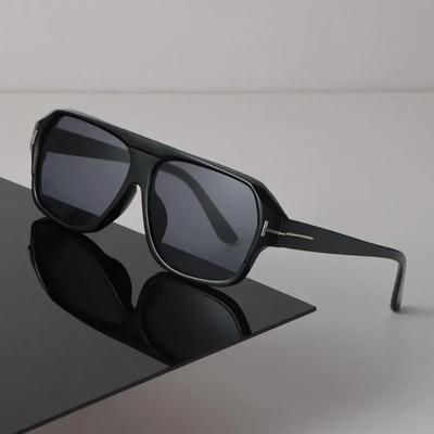 Designer Square Sunglasses Women Men Vintage Black Sun Glasses Fashion Personality Eyewear Mirror Lens Sexy Brand