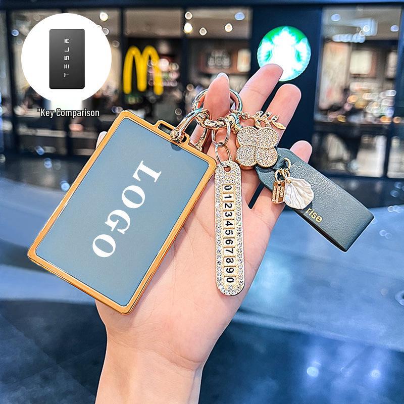 Suitable for Tesla Model Y Key Card Case, Model 3 Card Holder, and Model X 3rd Edition Car Shell Buckle.
