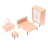 1 Stück 1/12 Puppenhaus Miniatur Möbel Zubehör Simulation Schlafzimmer Modell Holzschrank DIY Dekoration