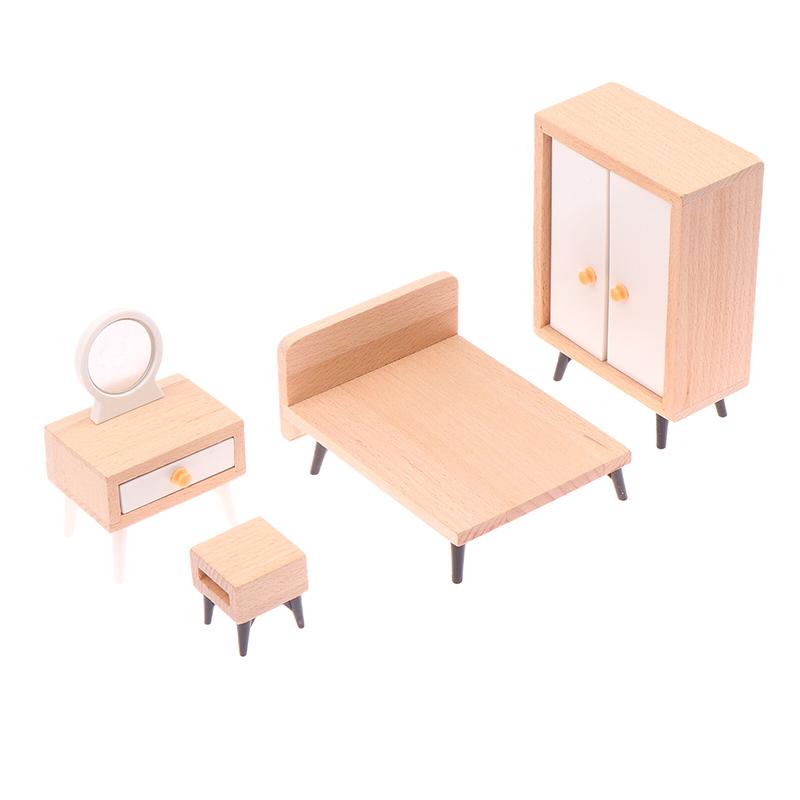 1 Bucată 1/12 Păpușă Miniatură Accesorii Mobilier Simulare Model Dormitor Dulap din Lemn Decor DIY
