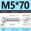 304 Stainless Steel Phillips Round Head Screw with Flat Washer M3/M4/M5/M6