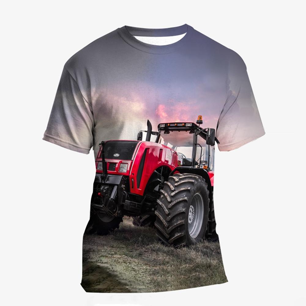 3D Printed New Tractor T Shirt Fashion Kids Cool Streetwear Hip Hop Funny T-shirt Men Women Funny Short Sleeve Summer Tops