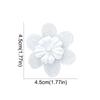 30PCS Handmade Flower Patches Pearls Clothes Patches Hairpin Organza Flowers Applique  Handicraft