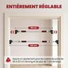 Door Pull Up Bar Door Frame Muscle Training Bar Screw Free Adjustable Length 92 124cm