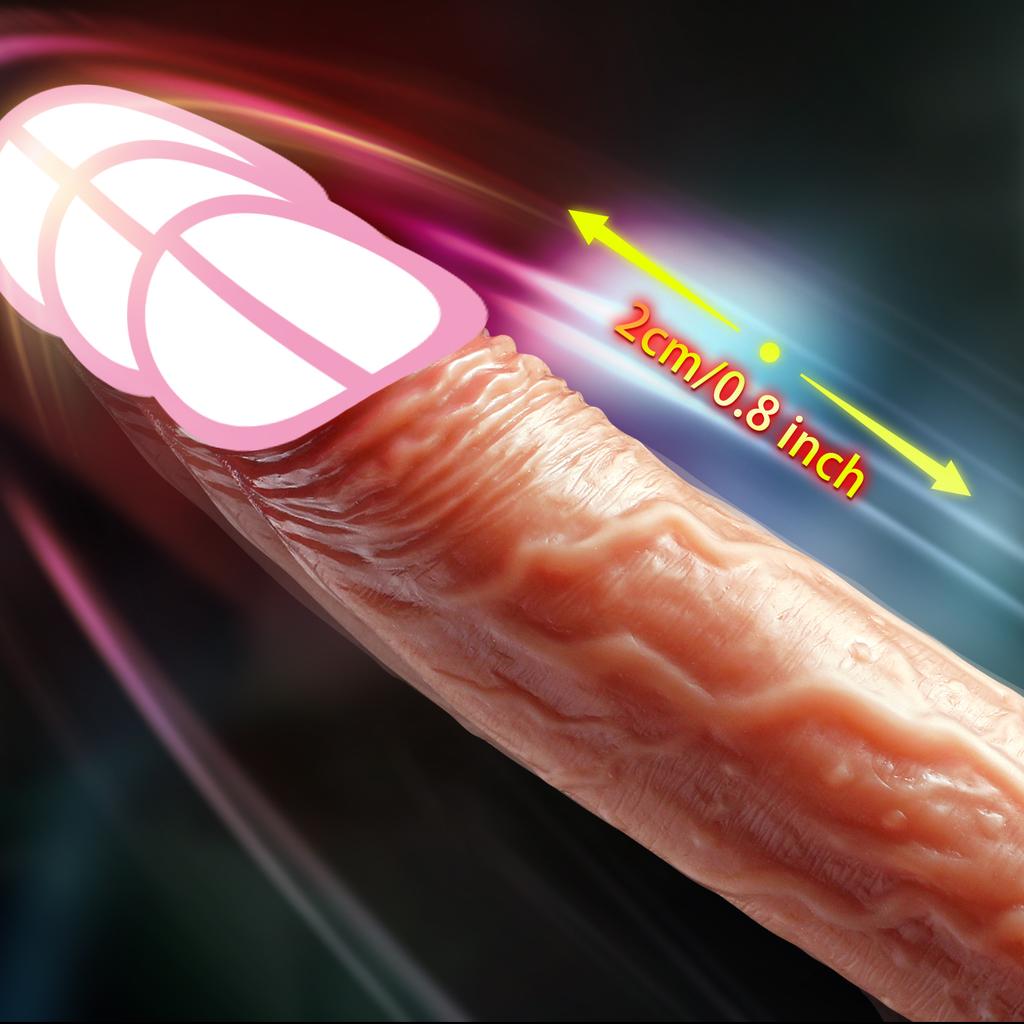 Realistic Dildo Heated Vibrator Telescopic Vibrating Big Penis Dick Cock Masturbation Adult Sex Toys For Women Anal Plug 18+