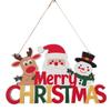 Christmas Home Wooden Pendant Scene Arrangement Atmosphere Hanging Decoration Door Hanging (Single Sided Printing)
