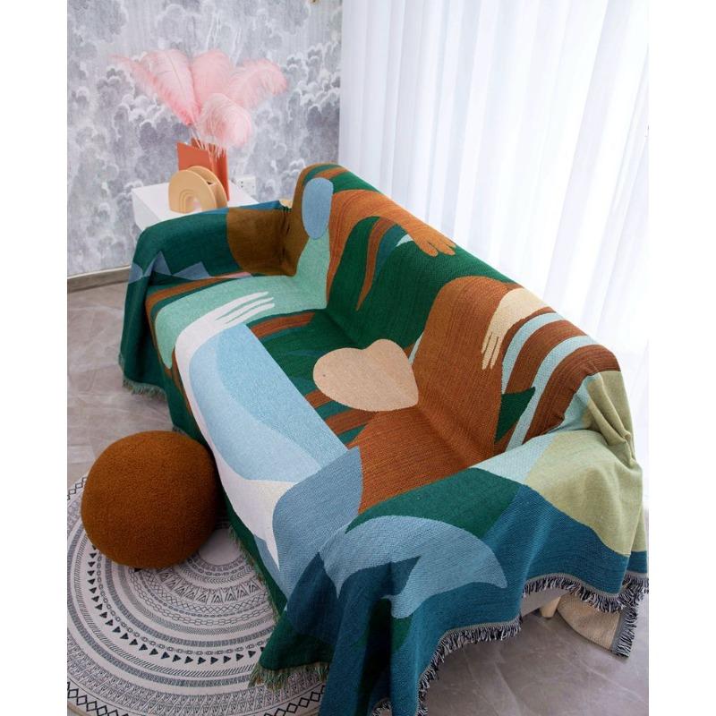 

Скандинавский диван-полотенце, полностью покрытый чехол для дивана в стиле Ins, подушка для ленивого дивана, чехол для дивана, двойное одеяло 180*230
