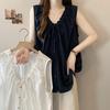 Plus Size Button V-Neck Sleeveless Camisole for Women - Slimming Summer Top for Fat Girls
