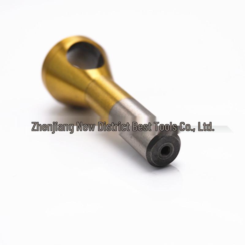 4PC Titanium-Coated High-Speed Steel Countersink Tool with Internal Chip Removal for Aluminum