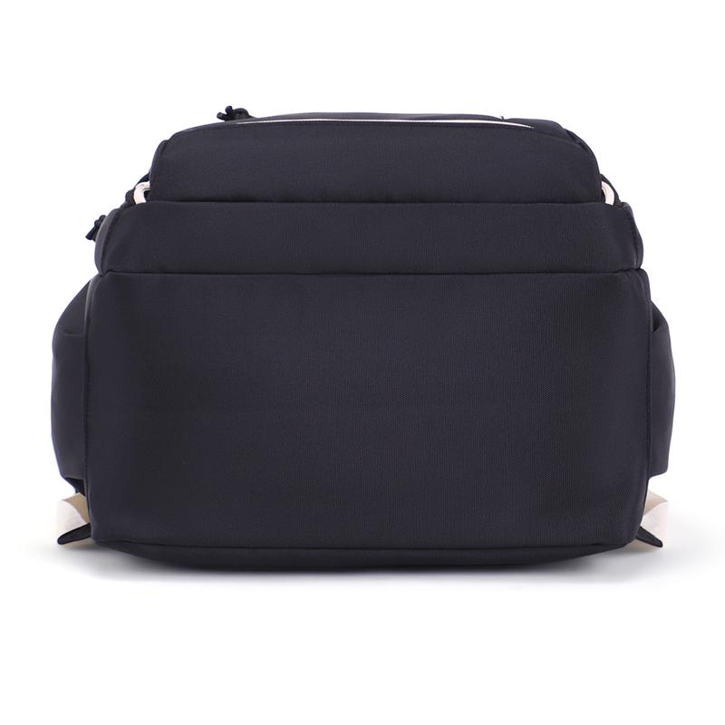 Men Contrast Backpack Large Capacity Student Schoolbag Women Travel Backpack