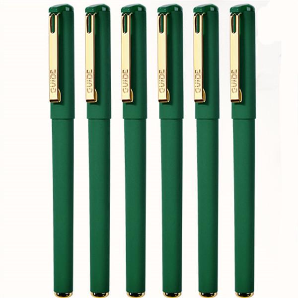 Schwarzer Neutraler Kalligraphie-Stift: 5000-Jahres-Großkapazität, Schreibübungen für Schüler, Grüner Augenschutz